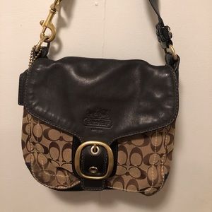 Brown Leather Coach Purse